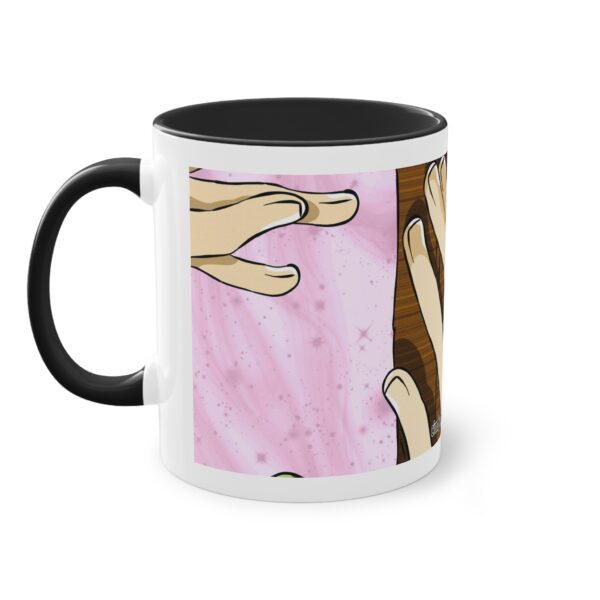 Romantic Two-Tone Coffee Mug | Love and Togetherness Design | 11oz - Image 5